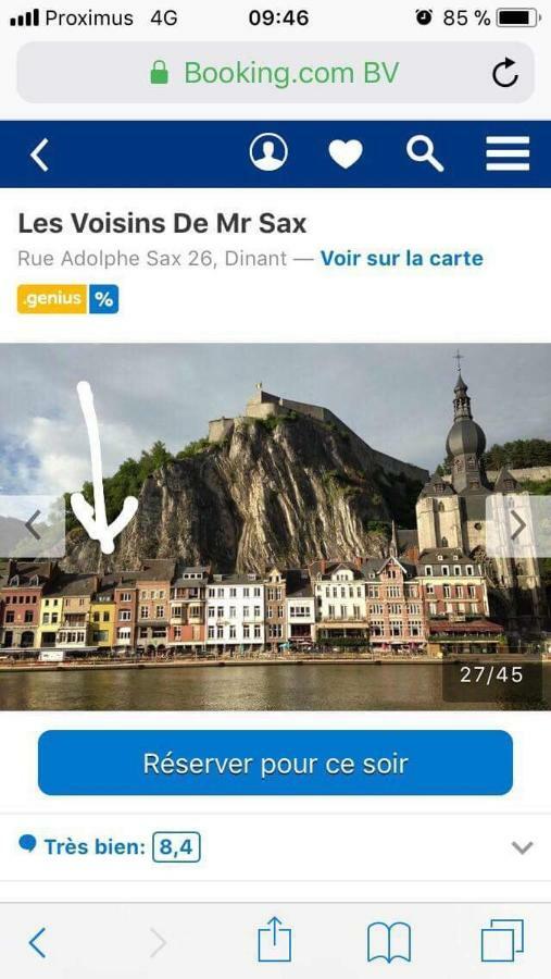Les Voisins De Mr Sax Otel Dinant Dış mekan fotoğraf